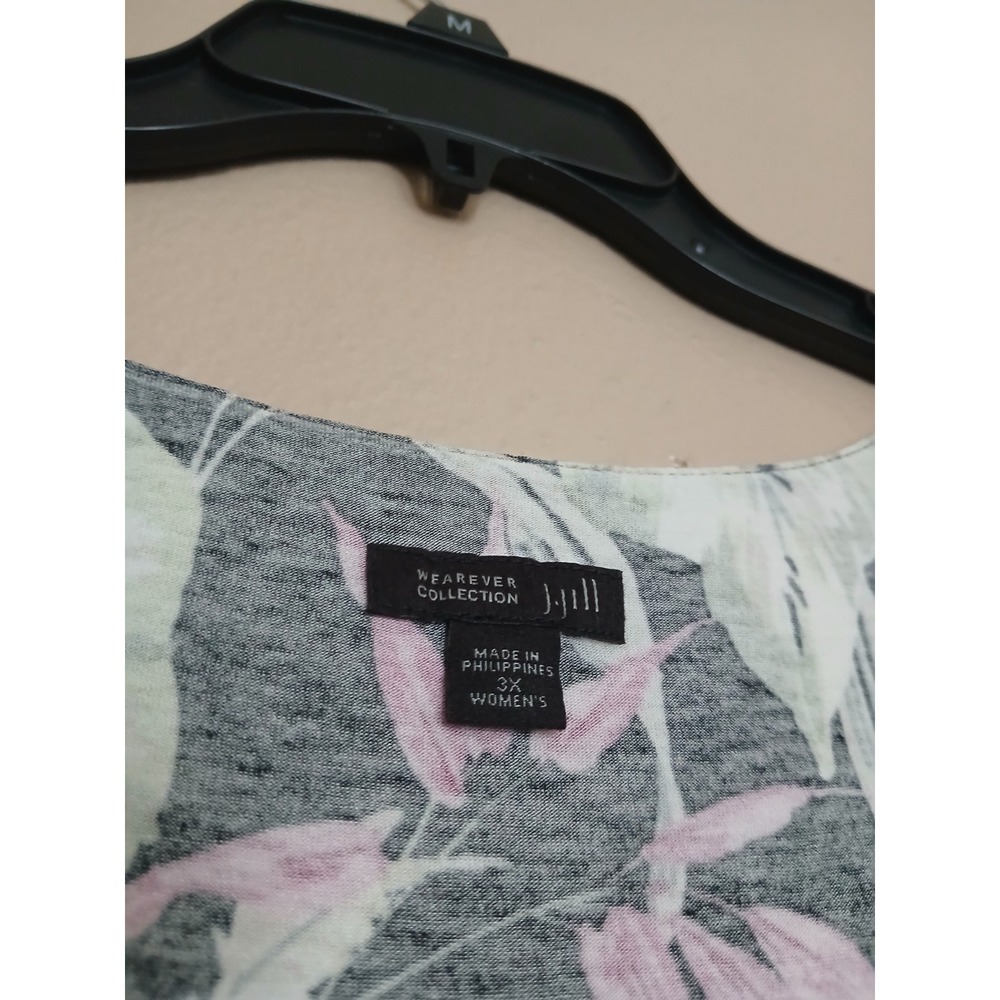 J Jill Dress 3x Wearever Floral Midi Soft Jersey Tank Everyday Lagenlook Boho - Picture 5 of 6